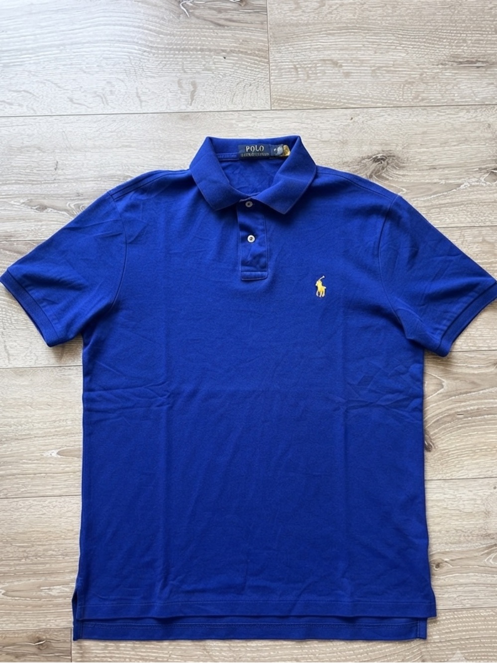 Polo by Ralph Lauren Royal Blue Short-Sleeve Polo with Yellow Pony